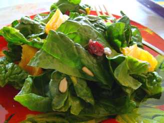 Sunflower Orange Spinach Salad