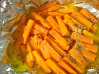 Baked Carrots With Cumin, Thyme, Butter and Chardonnay