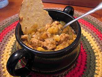 Crock Pot Chicken and Hominy Stew