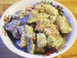 Roasted Red Pepper Potato Salad (Vegan)