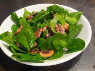 Fresh Mushroom and Spinach Salad