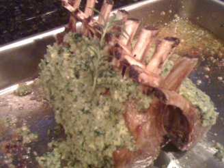 Roast Rack of Lamb With Herb Crust