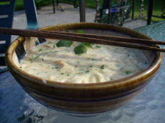 Coconut Chicken Noodle Soup With Thai Flavors