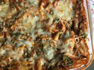 Baked Penne With Broccoli and Three Cheeses