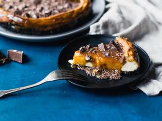 Toblerone-Topped Caramel Cheesecake