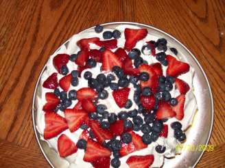 Sugar Free Red, White, and Blue Cake
