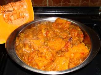 Curried Pumpkin in Tomato Sauce