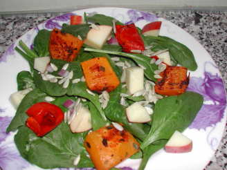 Roasted Butternut Squash and Spinach Salad