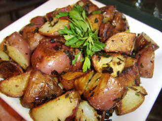 Easy Pan Fried Potatoes, Shallots With Parsley Butter