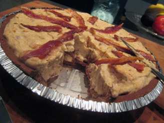 Frozen Peanut Butter Pie With Candied Bacon