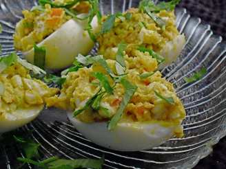 Curry Stuffed Eggs
