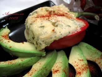 Stuffed Red Peppers With Cheesy Polenta and Green Chiles