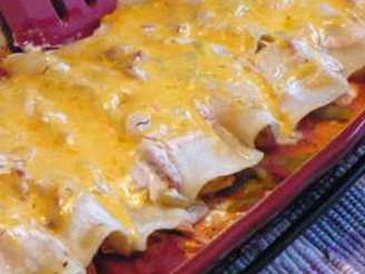 Awesome Easy Cheese and Chicken Enchiladas