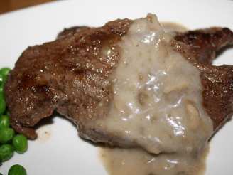 Bison Steaks With Mushroom Sauce