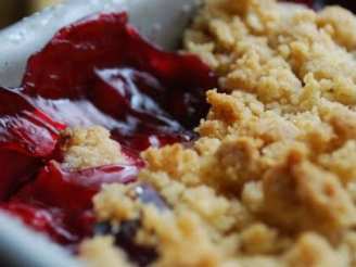 Our Gareth's Cherry and Coconut Crumble