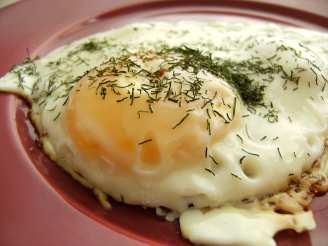 Fried Eggs With Dill