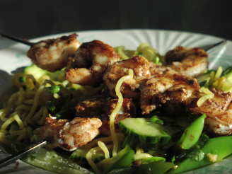 Barbecue Shrimp and Sugar Snap Pasta Salad - Clean Eating