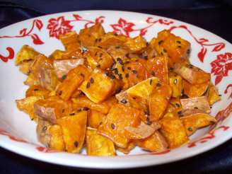 Fried Sweet Potatoes With Honey
