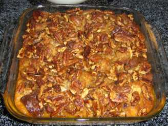 Maple-Pecan Praline Topped French Toast Bread Pudding