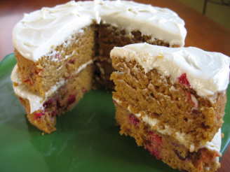 Pumpkin & Cranberry Spice Cake (Vegan or Not)