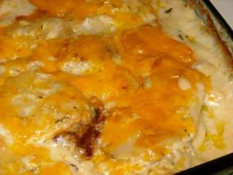 Cheddar Scalloped Russet Potatoes