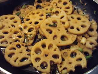 Stir-Fried Lotus Root With Sesame and Green Onions