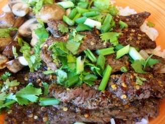 Spiced Beef Stir Fry With Scallions and Cilantro