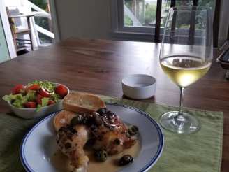 Spicy Chicken With Olives (Pollo Alla Diavola Con Olive)