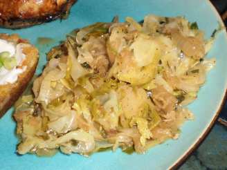 Abc's  Sauteed Apple, Brussels Sprouts and  Cabbage