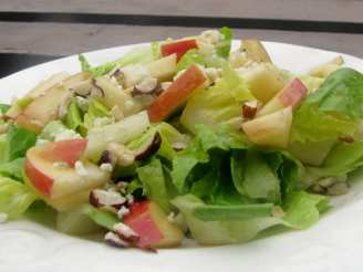 Hearts of Romaine Salad With Apples, Cheese and Hazelnuts