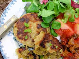 Monday Supper!  Curried Lamb and Chutney Rissoles/Patties