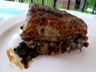 Pork Tenderloin Stuffed With Brie and Mushrooms