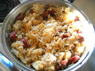 Kielbasa, Cabbage, & Rice Dinner