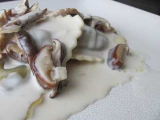 Best Creamy Marsala Wine Sauce over Mushroom Ravioli
