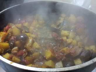 Alu Brinjal: Simple Indian Dish