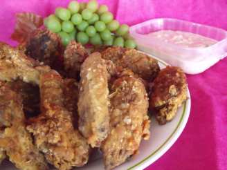 Wings of Fire With Horseradish Dipping Sauce(Or Bleu Cheese)