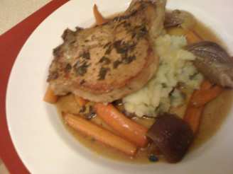 Cider Braised Pork Chops With Heaven and Earth