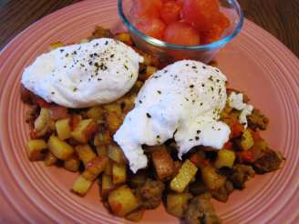 Farmhouse Hash With Poached Eggs