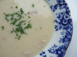 Leftover Mashed Potato Soup with Bacon