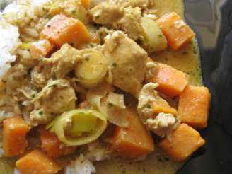 Yellow Curry Chicken and Sweet Potatoes