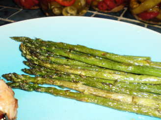 Olive Oil and Garlic Broiled Asparagus