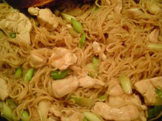 Midweek Chicken, Spring Onion and Noodle Stir Fry