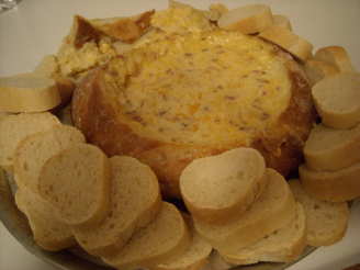 Awesome Cheese Dip in Bread Bowl
