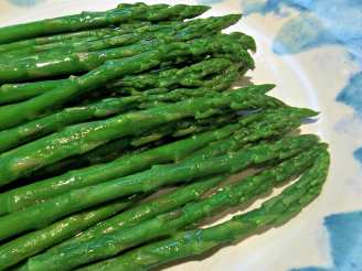 Microwave Steamed Asparagus Tips