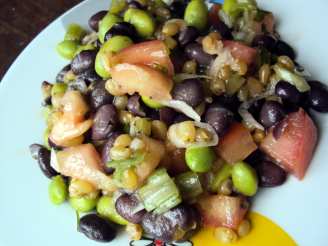 Black Bean, Edamame and Wheat Berry Salad