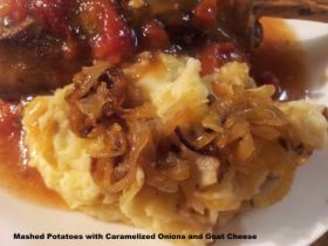 Mashed Potatoes With Caramelized Onions and Goat Cheese