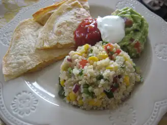 Quinoa Corn Salad With Cilantro, Chives, and Lemon-Lime Dressing