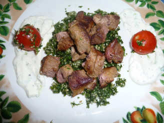 Spicy Lamb Kabobs With Turkish Cacik
