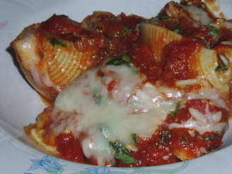 Spinach, Cheese, and Sausage Stuffed Shells OAMC