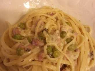 Peas & Ham With Creamy Orzo